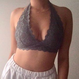Classic Free People Lace Halter Bralette